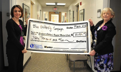 check from blue butterfly campaign 